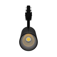 Riel LED Spectrum Negro Trifásico 25W 4000K 2650 lúmenes Haz 36° IP20 Carcasa de Aluminio