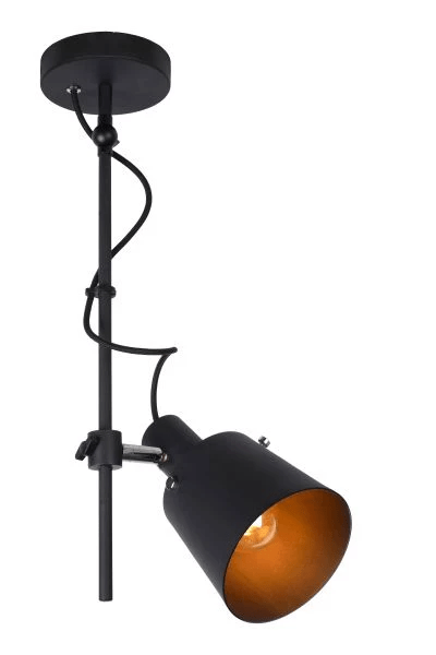 Lucide quinny negro E27 LED foco de techo, IP20, 220-240V, 50W máx