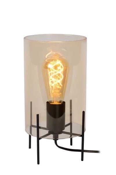 Lámpara de mesa Lucide Steffie LED E27 ámbar, 50W, IP20, no regulable