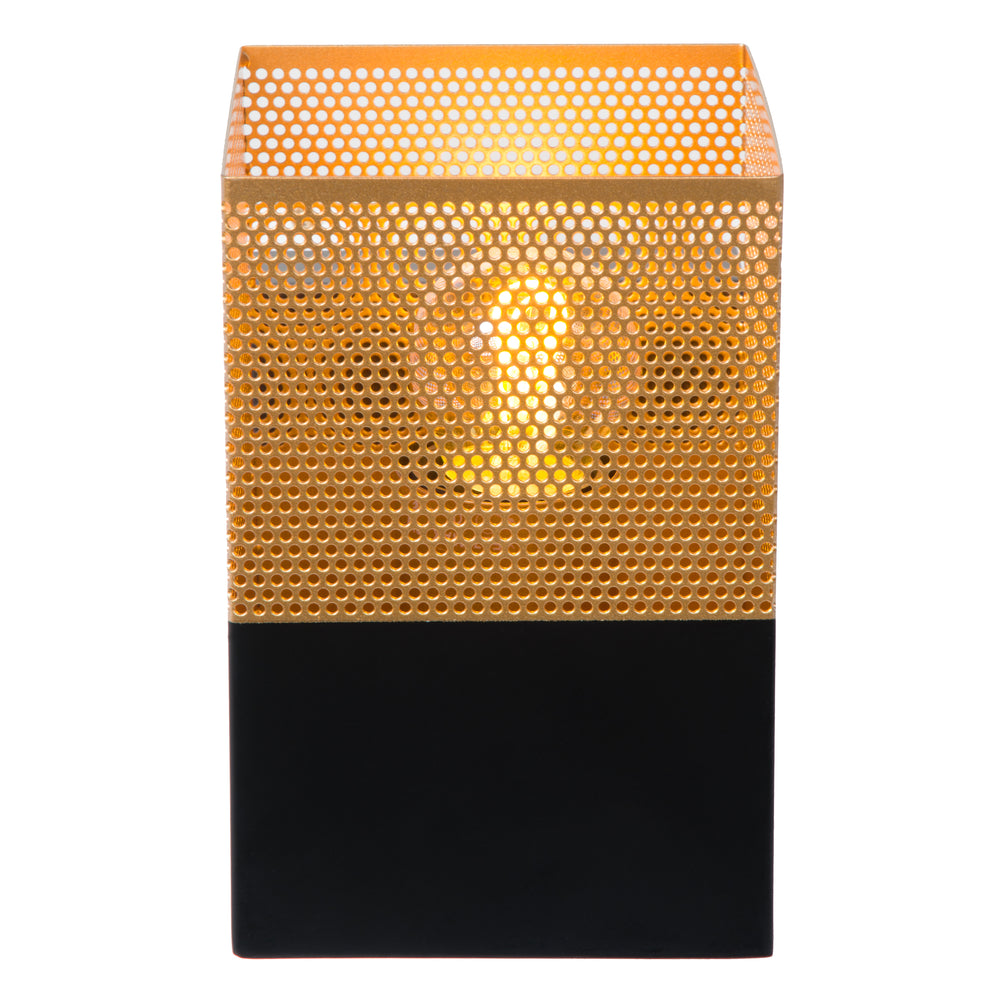 Aplique de pared Lucide RENATE, 1x casquillo E27, máximo 40W, metal, negro mate y dorado, 220-240V, IP20