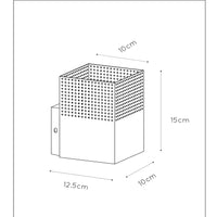 Aplique de pared Lucide RENATE, 1x casquillo E27, máximo 40W, metal, negro mate y dorado, 220-240V, IP20