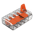 Conector WAGO 221-415 5 vías 4mm², IP20, 220-240V, certificado CE RoHS, paquete de 25 para cableado rápido