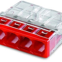 WAGO LED connector 4-pole 0.5-2.5mm² IP20 quick wiring terminal block CE RoHS 220-240V