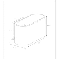 Aplique de pared Lucide XERA, diseño ovalado moderno, 1xG9, luz arriba y abajo, Aluminio Negro, IP20