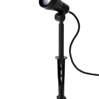 Lucide SPIKE foco LED de jardín, 1x5W GU10 3000K, regulable, IP54 luz exterior de aluminio negro