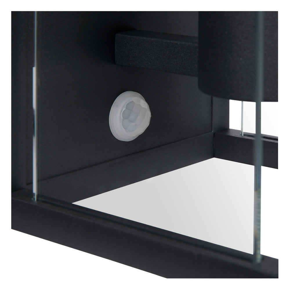 Lucide CLAIRE LED wall light Anthracite, 1xE27, IP54, with motion and day/night sensor, 220-240V