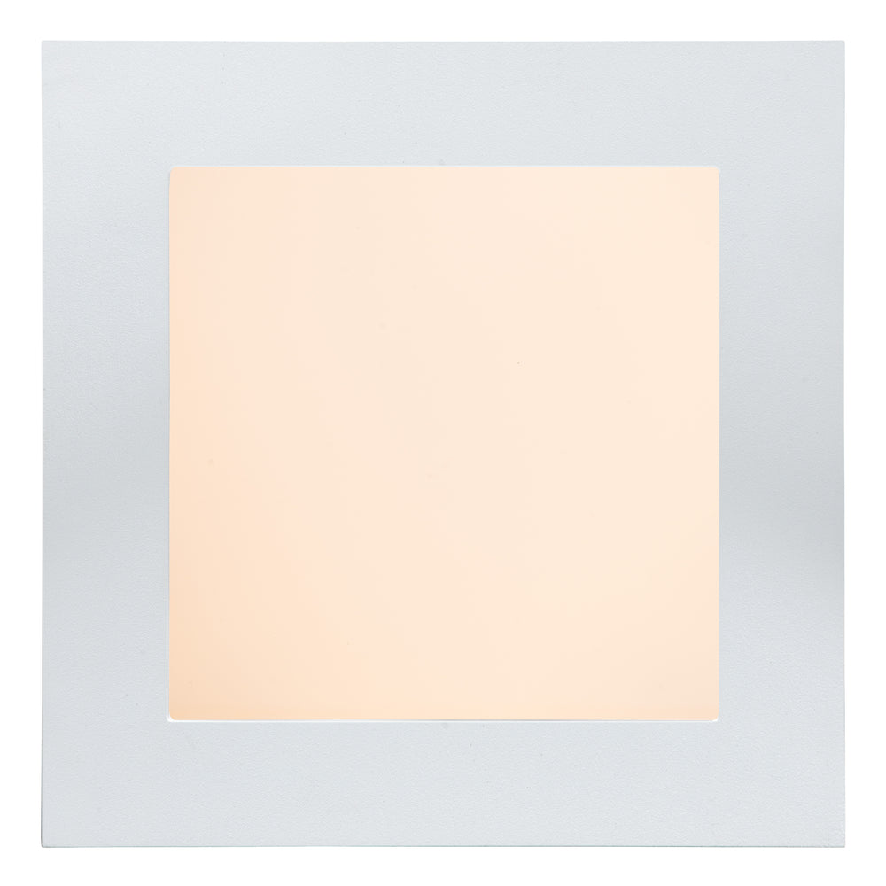 Lucide BRICE lámpara de techo LED para baño, regulable 15W 3000K, IP44, cuadrada acabado Blanco Mate