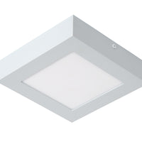 Lucide BRICE lámpara de techo LED para baño, regulable 15W 3000K, IP44, cuadrada acabado Blanco Mate