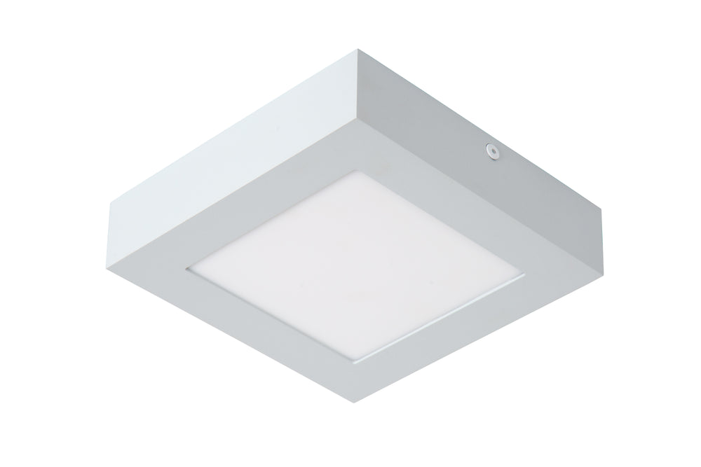 Lucide BRICE lámpara de techo LED para baño, regulable 15W 3000K, IP44, cuadrada acabado Blanco Mate