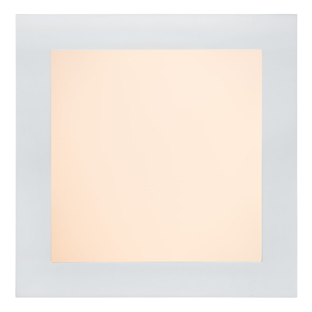 Lucide BRICE lámpara de techo LED para baño, regulable 22W 3000K IP44 cuadrada Blanco diseño moderno