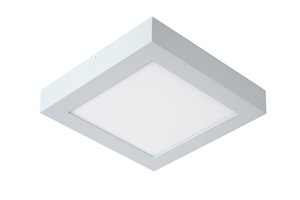 Lucide BRICE lámpara de techo LED para baño, regulable 22W 3000K IP44 cuadrada Blanco diseño moderno