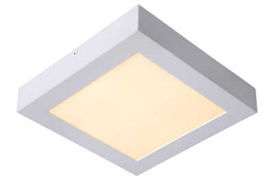 Lucide BRICE lámpara de techo LED para baño, regulable 22W 3000K IP44 cuadrada Blanco diseño moderno