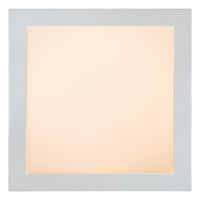 Lucide BRICE plafón LED de baño, regulable 30W 3000K, IP44, Blanco, diseño cuadrado moderno