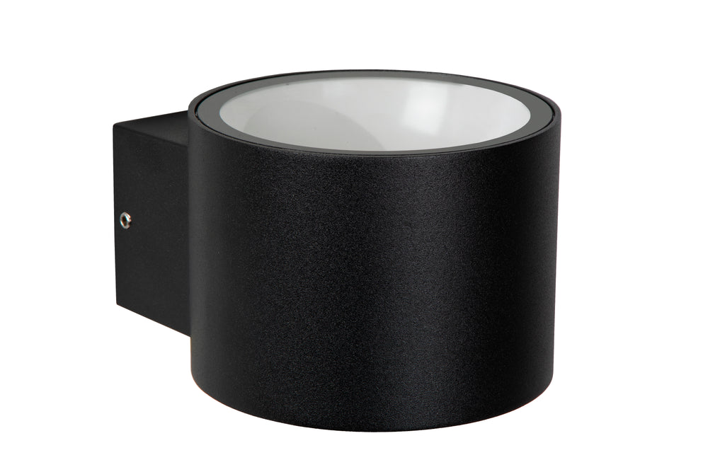 Lucide OXFORD aplique LED interior exterior, IP54 aluminio negro, casquillo G9 luz hacia arriba y hacia abajo