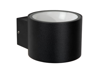 Lucide OXFORD aplique LED interior exterior, IP54 aluminio negro, casquillo G9 luz hacia arriba y hacia abajo