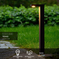 Lucide TEXAS luz de bolardo LED 7W 3000K IP54 Antracita exterior aluminio 220-240V 600mm iluminación moderna de jardín