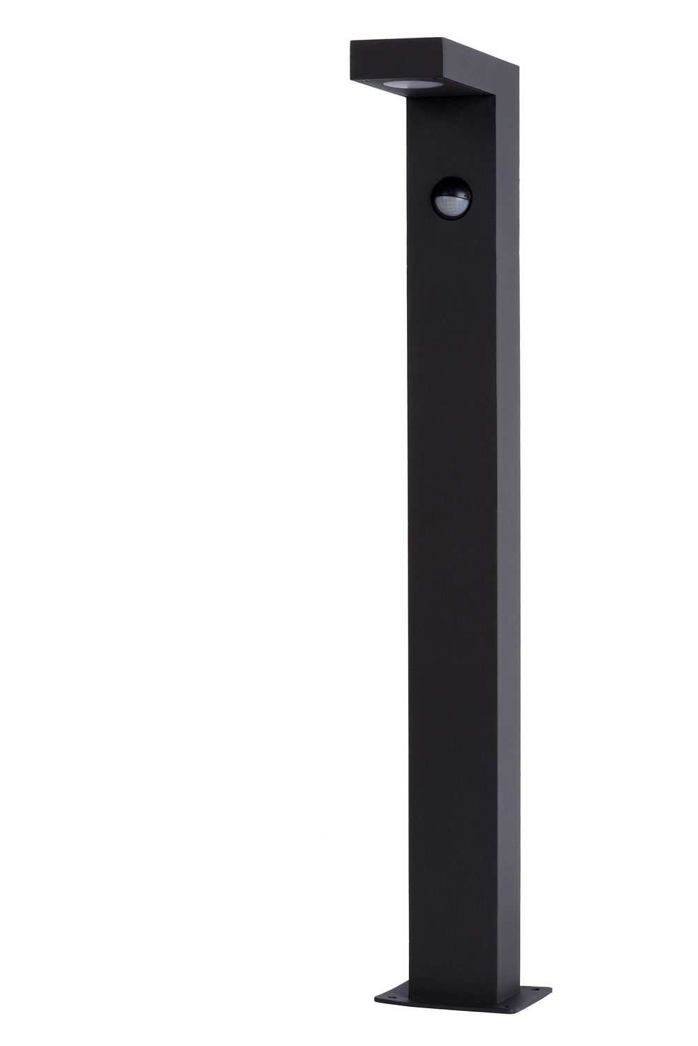 Lucide TEXAS-IR luz baliza LED 7W 3000K IP54 con sensor de movimiento y día/noche Gris Oscuro