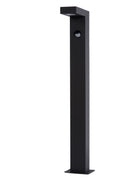 Lucide TEXAS-IR luz baliza LED 7W 3000K IP54 con sensor de movimiento y día/noche Gris Oscuro