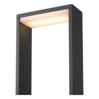Lucide GOA luz de bolardo LED 10W 3000K IP54 Gris Oscuro iluminación exterior de jardín
