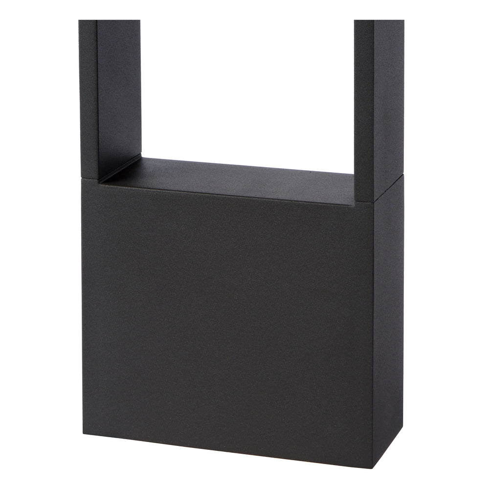 Lucide GOA luz de bolardo LED 10W 3000K IP54 Gris Oscuro iluminación exterior de jardín