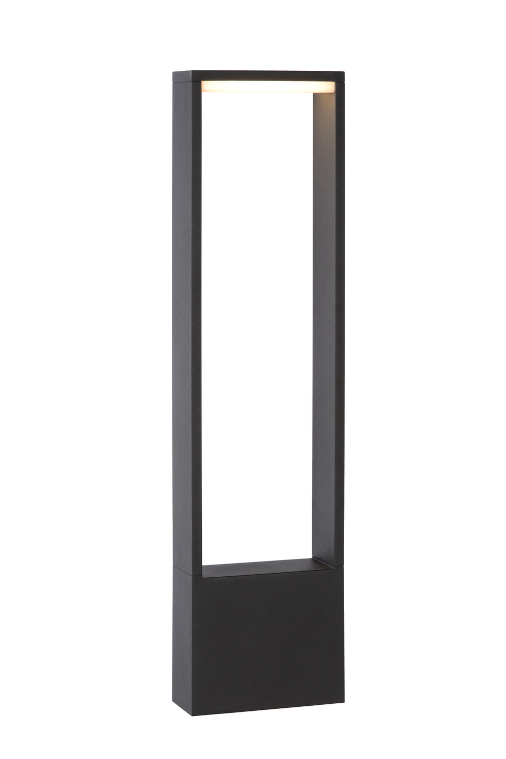Lucide GOA luz de bolardo LED 10W 3000K IP54 Gris Oscuro iluminación exterior de jardín