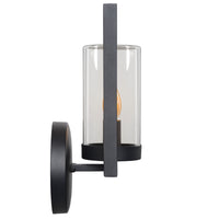 Aplique de pared Lucide NISPEN Negro, 1x casquillo E14, 40W máx, IP44 interior exterior montaje metálico 220-240V