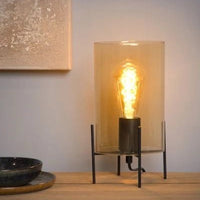 Lámpara de mesa Lucide Steffie LED E27 ámbar, 50W, IP20, no regulable