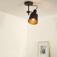 Lucide quinny negro foco de techo LED 1xE27, IP20, 80 CRI, 220-240V