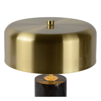 Lámpara de mesa moderna Lucide MIRASOL Ø25cm Metal mármol negro, 3xG9 portalámparas, regulable con interruptor en cable, IP20