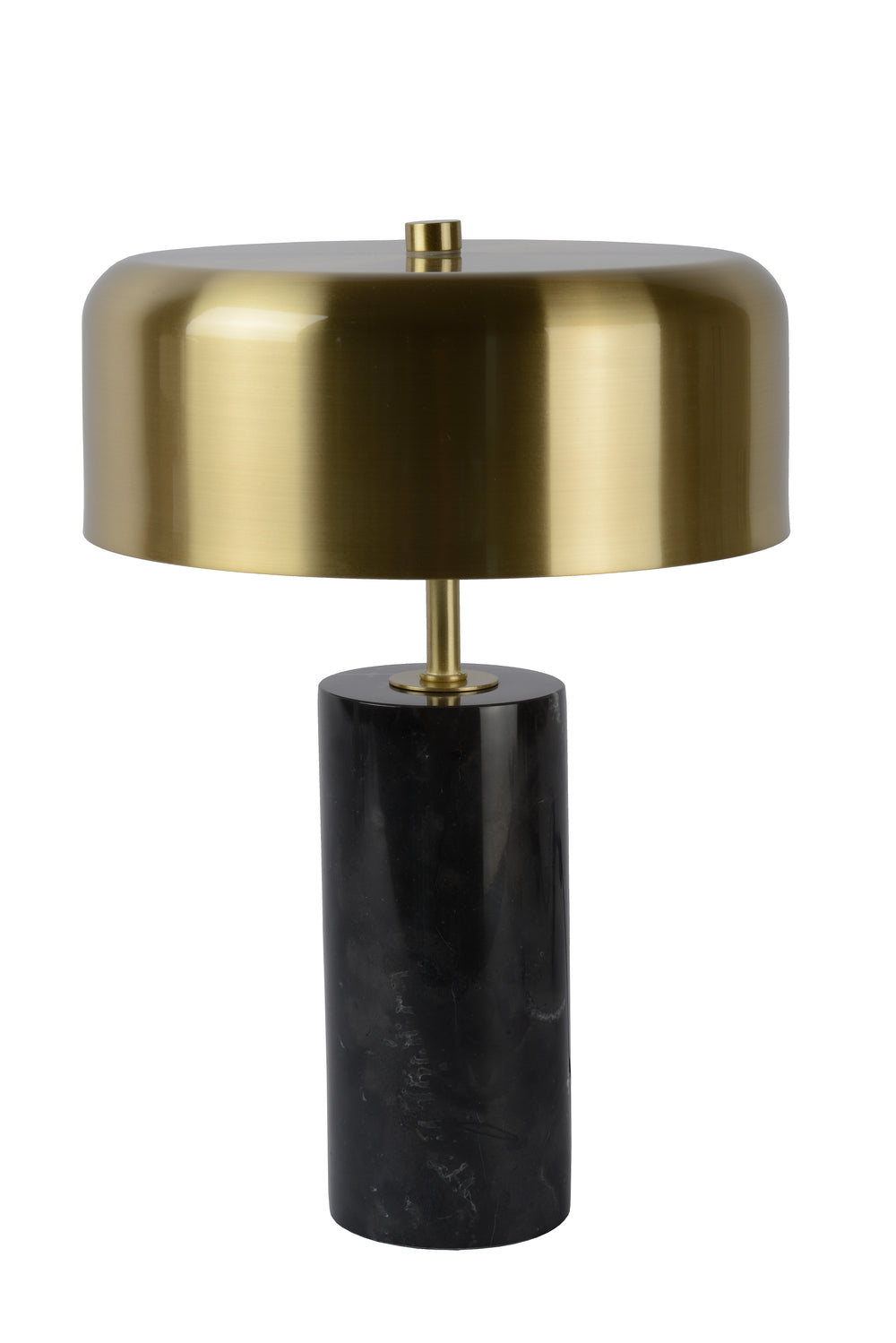 Lámpara de mesa moderna Lucide MIRASOL Ø25cm Metal mármol negro, 3xG9 portalámparas, regulable con interruptor en cable, IP20