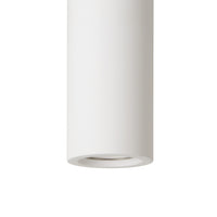 Foco de techo Lucide Gipsy, 1xGU10, 220-240V, IP20, Yeso blanco, diseño cilíndrico moderno Ø7cm