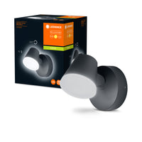 Ledvance ENDURA Style Midi Spot I aplique de pared LED 13.5W 3000K 800 lúmenes IP44 Gris oscuro exterior