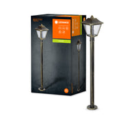 Ledvance ENDURA Classic Tradition farol de pie exterior E27 Negro/Oro IP44 aluminio 1000mm