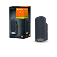 Ledvance ENDURA BEAM Aplique de Pared UpDown GU10, 2x35W, IP44 Exterior de Superficie, Aluminio Gris Oscuro