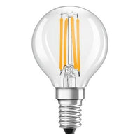 Clásica LED E14 filamento de pera clara 4W 470 lúmenes 2700K luz muy cálida reemplaza 40W
