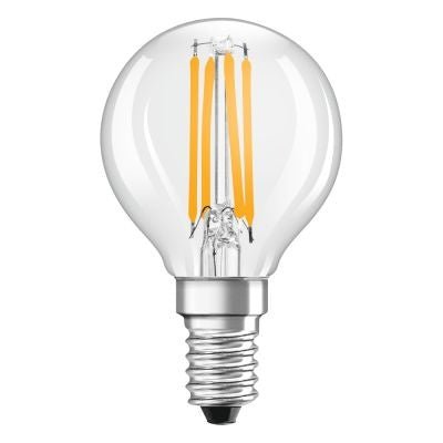 Clásica LED E14 filamento de pera clara 4W 470 lúmenes 2700K luz muy cálida reemplaza 40W