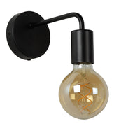 Lucide SCOTT wall lamp, metal vintage design, 1xE27, 40W max, IP20, Matt Black