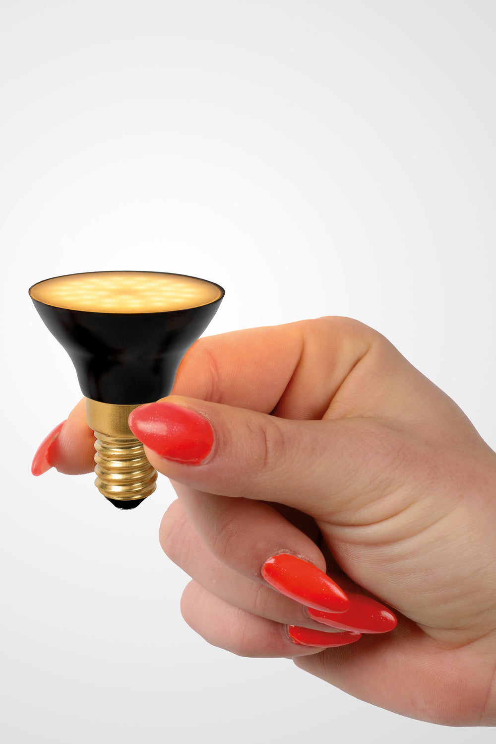 Lucide G45 Bombilla LED E14 5W 2700K 450 lúmenes 3 StepDim Negro Mate IP20