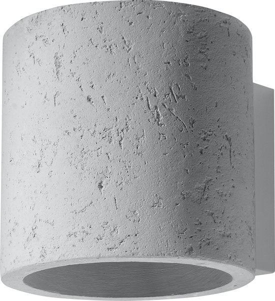 LED wall lamp concrete Orbis - G9 fitting - matte gold aluminum