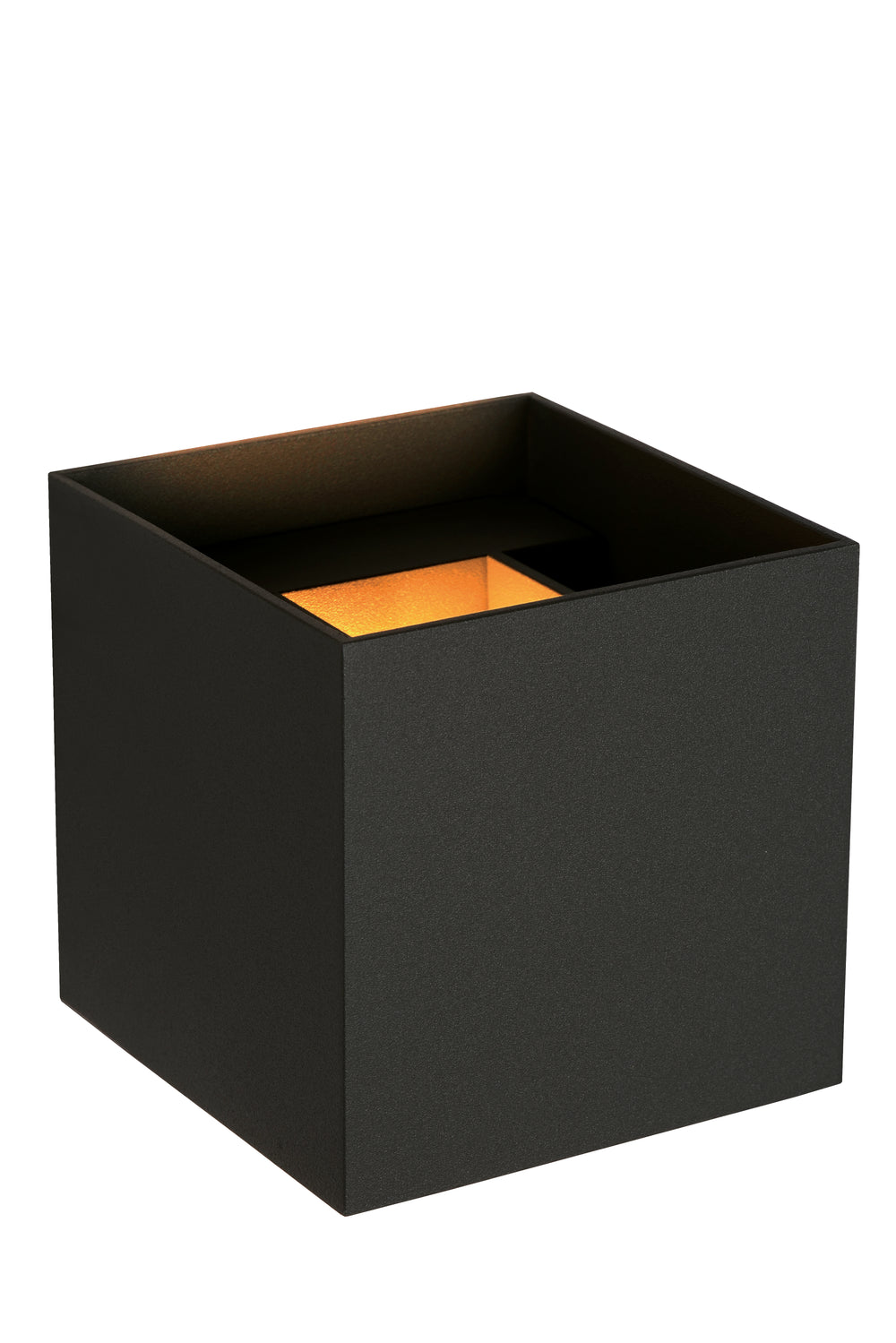 Lucide AXI aplique LED de pared, 2x7W 2700K, IP54, ángulo de haz ajustable, Aluminio negro, iluminación moderna para baño