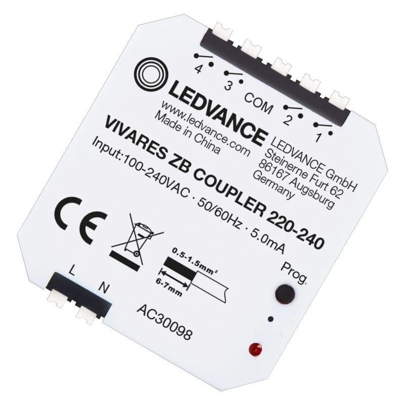 Acoplador del sistema de control de luz LED Vivares 220-240V, diseño ligero, fácil instalación