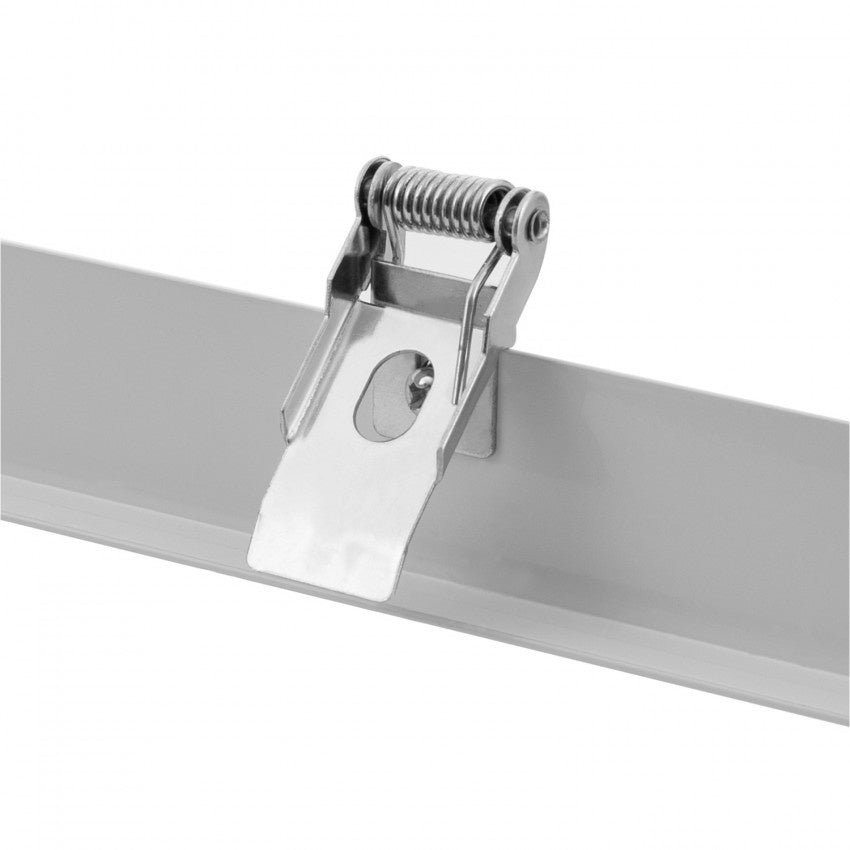 Panel LED LCB 120x30cm sistema de marco empotrado aluminio blanco IP20 220-240V AC