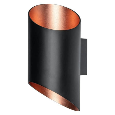 LED aplique pared inteligente+ WiFi 12W 3000K-6500K 700 lúmenes IP20 negro