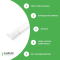 Aigostar Pantalla LED 120cm 40W 4000K luz blanca brillante IP20 chip Philips CRI 80 CE RoHS incl montaje
