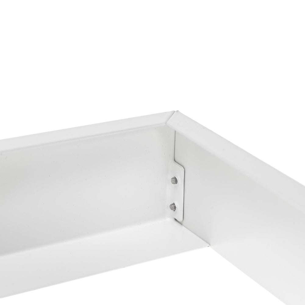 Luminaria led algine Spectrum 600x600mm, blanco, carcasa de aluminio, adecuada para montaje superficial, iluminación duradera