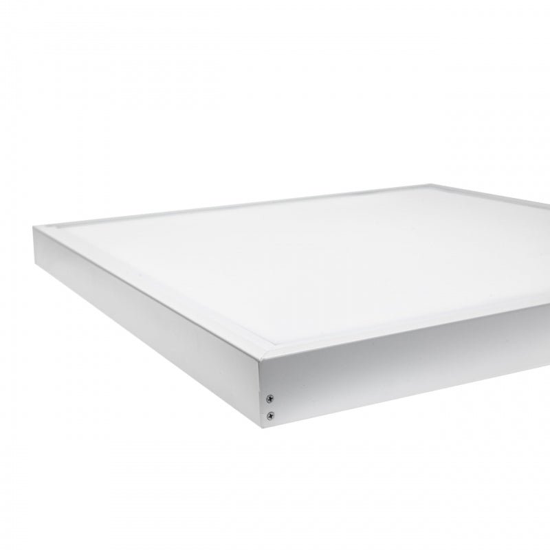 Luminaria led algine Spectrum 600x600mm, blanco, carcasa de aluminio, adecuada para montaje superficial, iluminación duradera