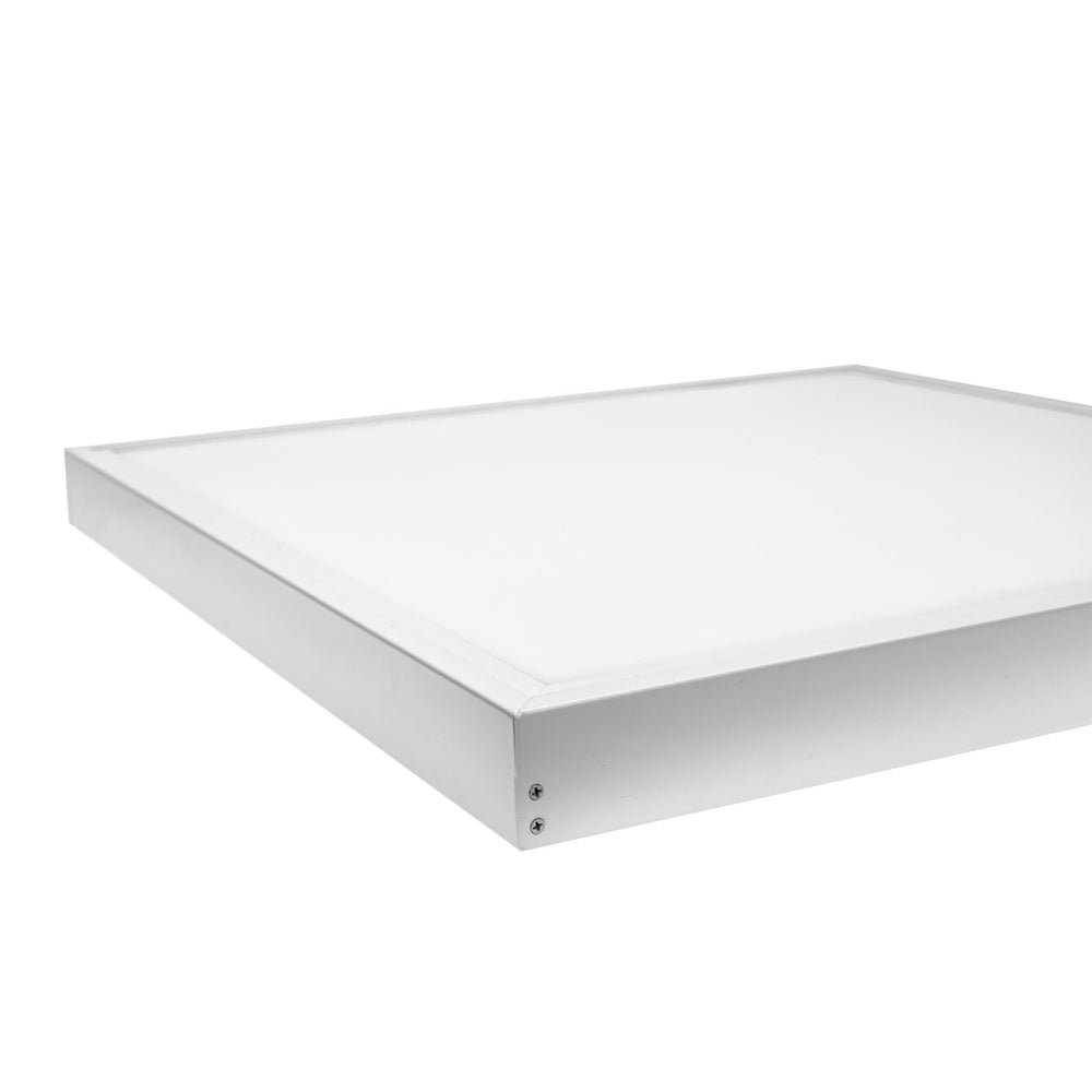 Luminaria led algine Spectrum 600x600mm, blanco, carcasa de aluminio, adecuada para montaje superficial, iluminación duradera
