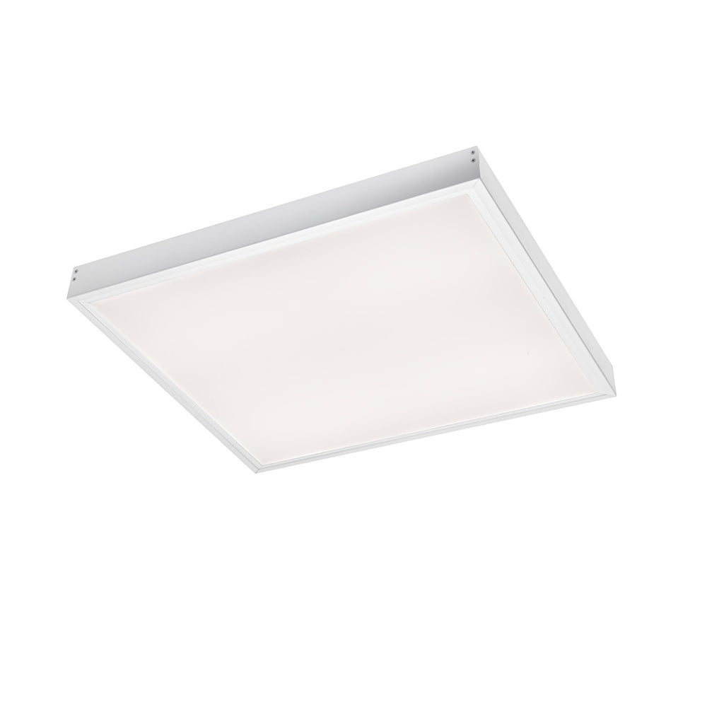 Luminaria led algine Spectrum 600x600mm, blanco, carcasa de aluminio, adecuada para montaje superficial, iluminación duradera
