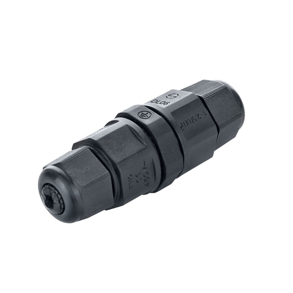 Conector LED Aigostar impermeable de 3 hilos para cables de 0.5-2.5mm² IP68 Negro certificado CE RoHS