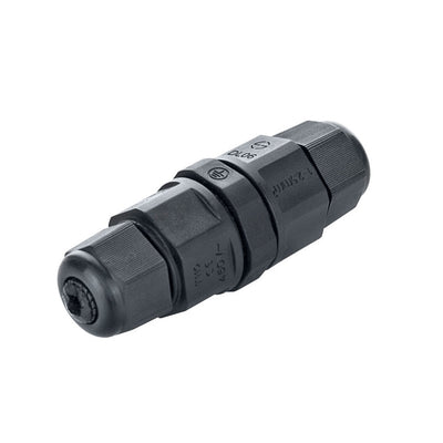 Conector LED Aigostar impermeable de 3 hilos para cables de 0.5-2.5mm² IP68 Negro certificado CE RoHS